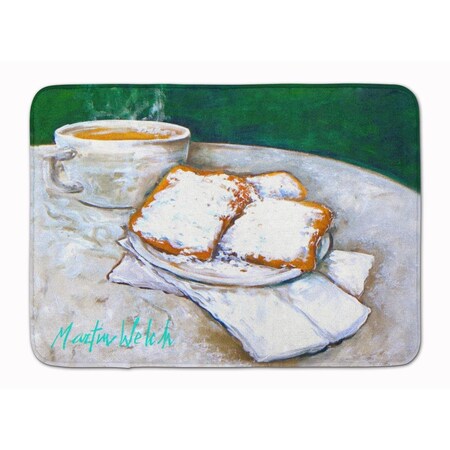 Carolines Treasures Breakfast Delight Beignets Machine Washable Memory Foam Mat MW1271RUG